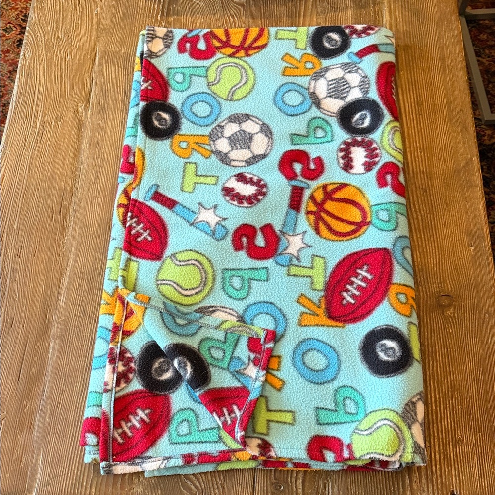 Colorful Sports Fleece Blanket